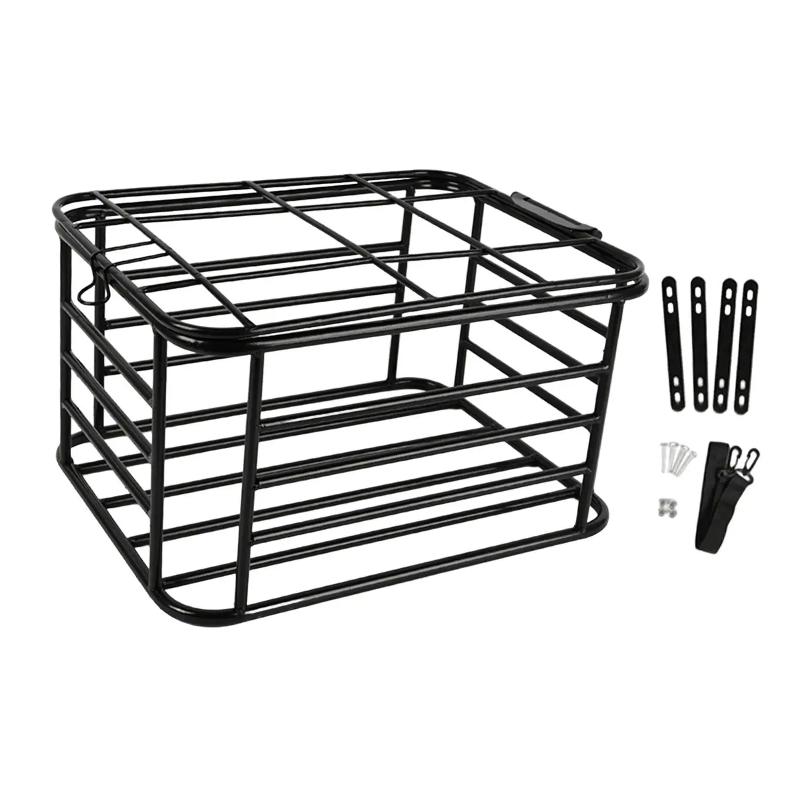 

Rear Bike Basket Bicycle Cargo Rack Strong Load Bearing Dog Carrier, Bicycle Storage Basket for Mountain Bikes Dogs Riding