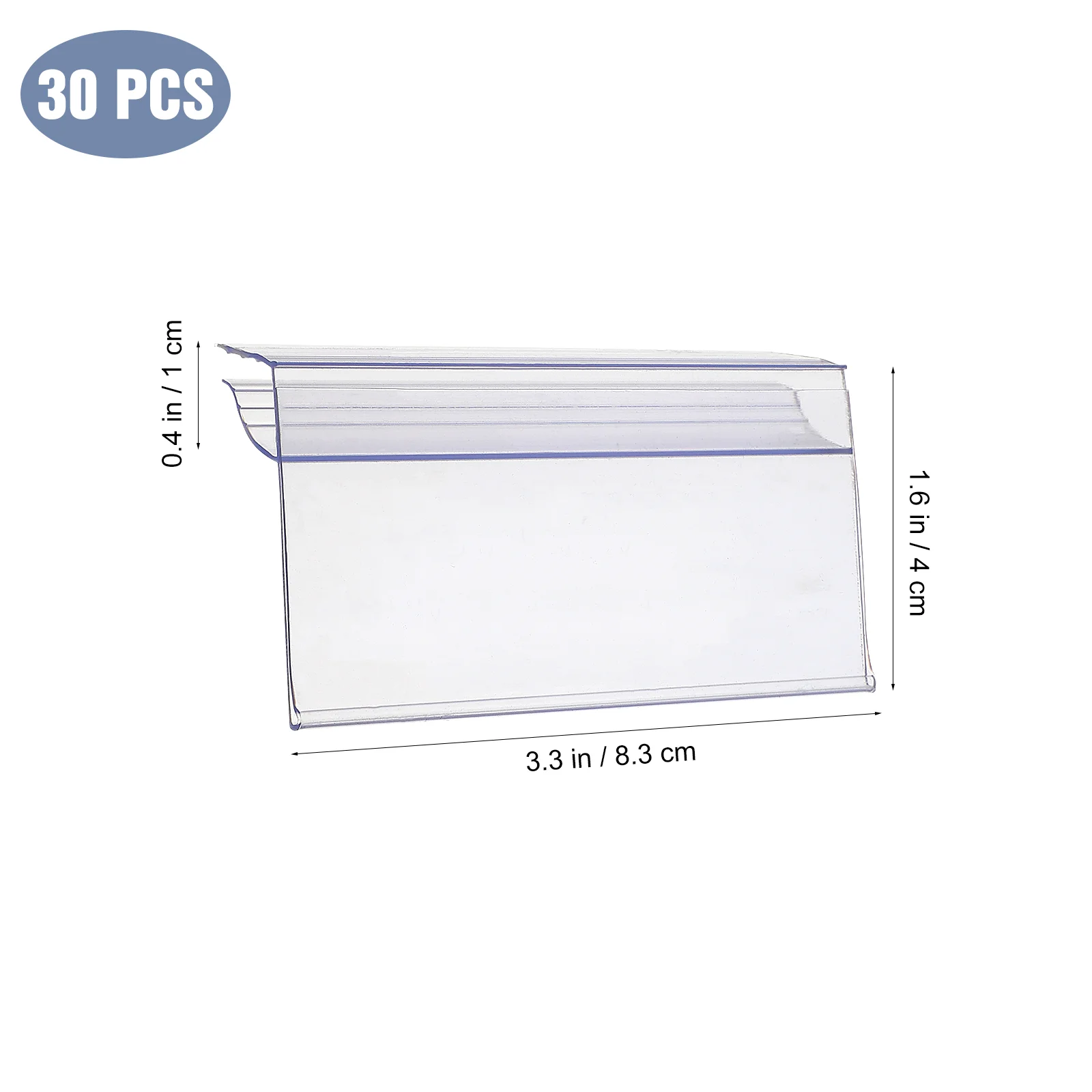 30 Pcs Price Tag Sign Label Display Holder Small Clip Holders Merchandise Card Supermarket