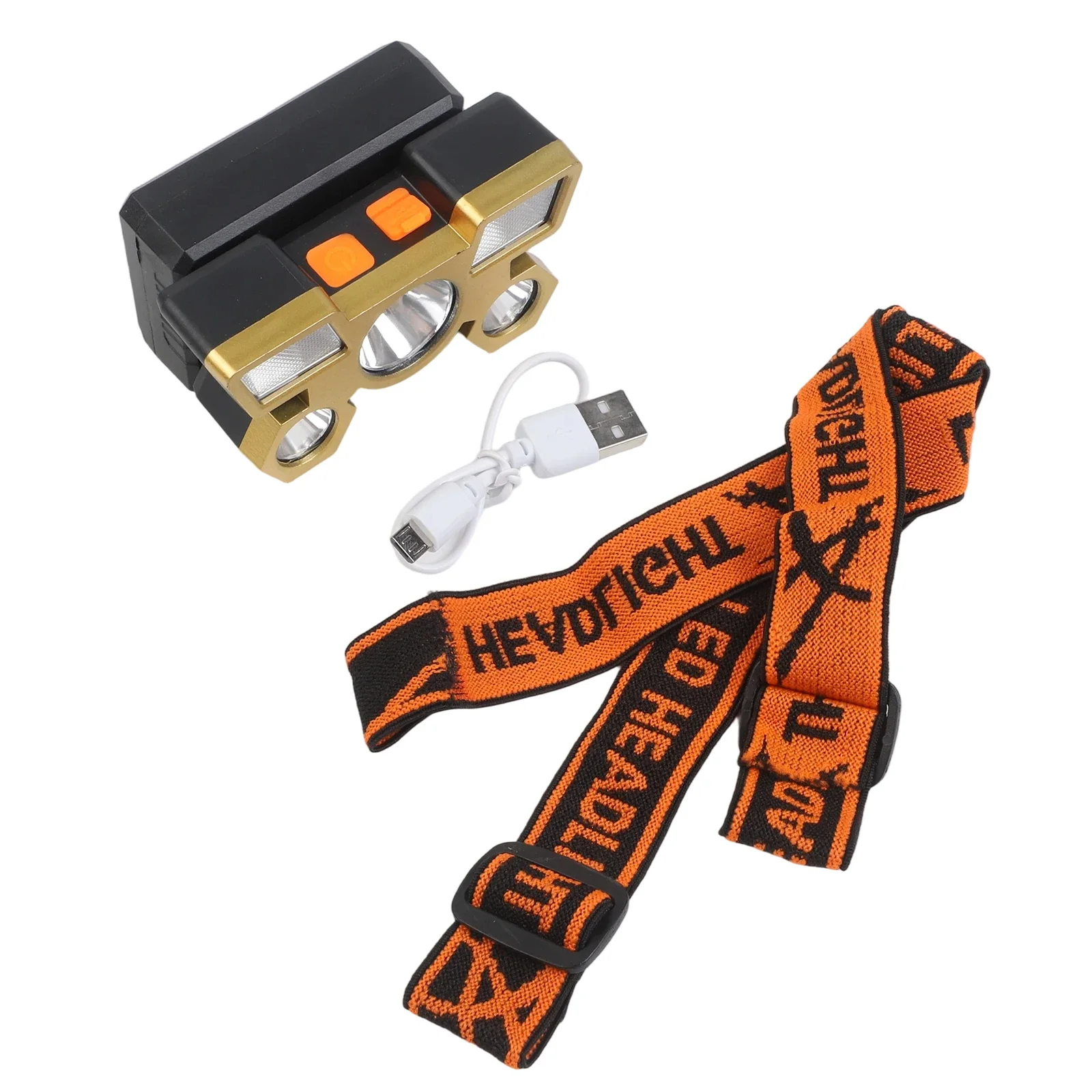 Adjustable Beam Angle Lightweight Headlamp Long-Lasting Battery Waterproof Design Compact Size LED Headlamp Approx.10*6.8*6.8cm
