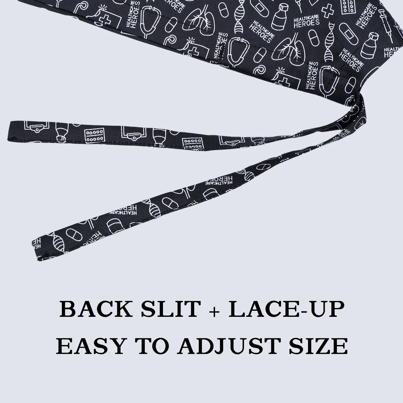 نمط القلب الشعر القصير النساء قبعة العمل قبعات التمريض للرجال قبعة قابلة للتعديل F1203 #6