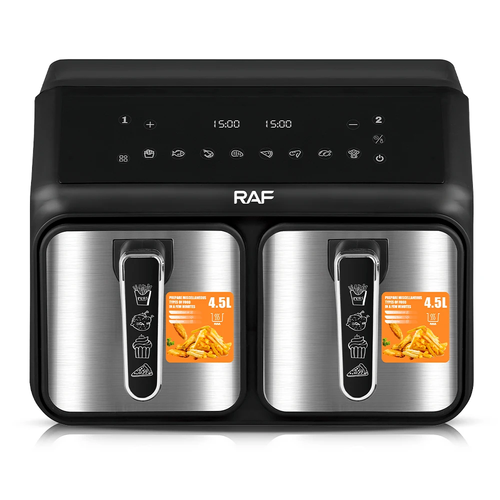 

Large Capacity Oil Free Cooking Oven Air Fryer Dual Zone Basket Intelligent Kitchen Appliances