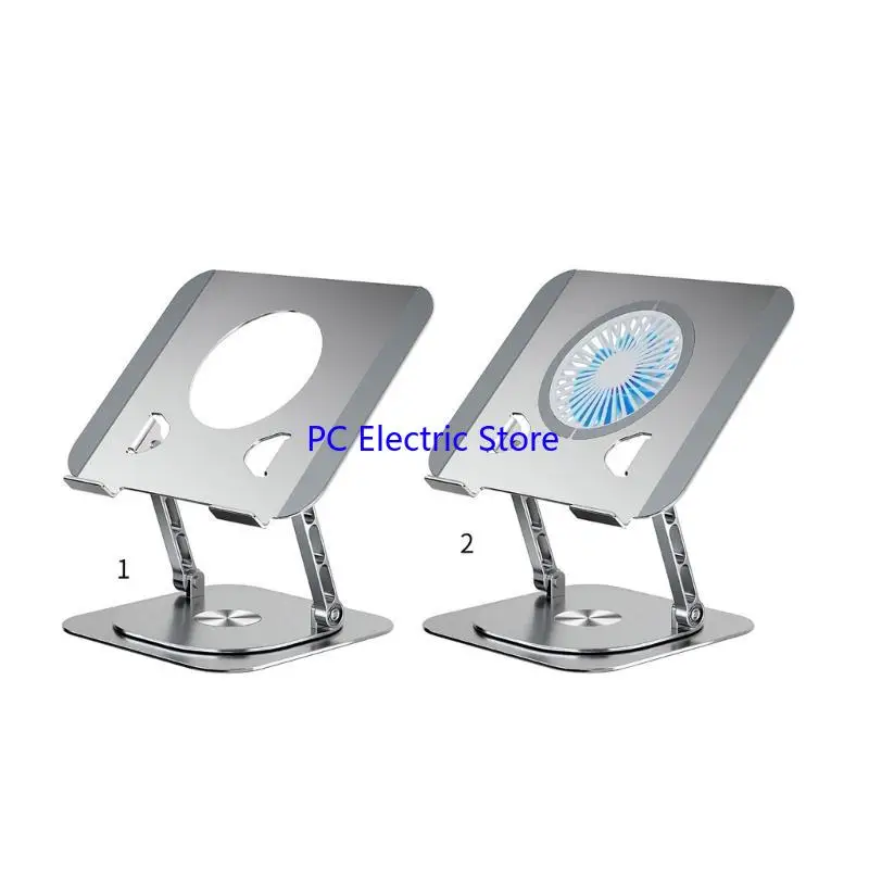 

F19C Adjustable Stand Laptop Cooling Holder Bracket Foldable 360°Rotate Fan Optional