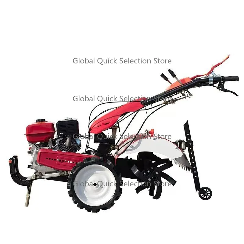 

Dual Axle Wheel Type Rear Rotary Tiller Mini Agricultural Machine Hand Pull Start for Small Scale Farming