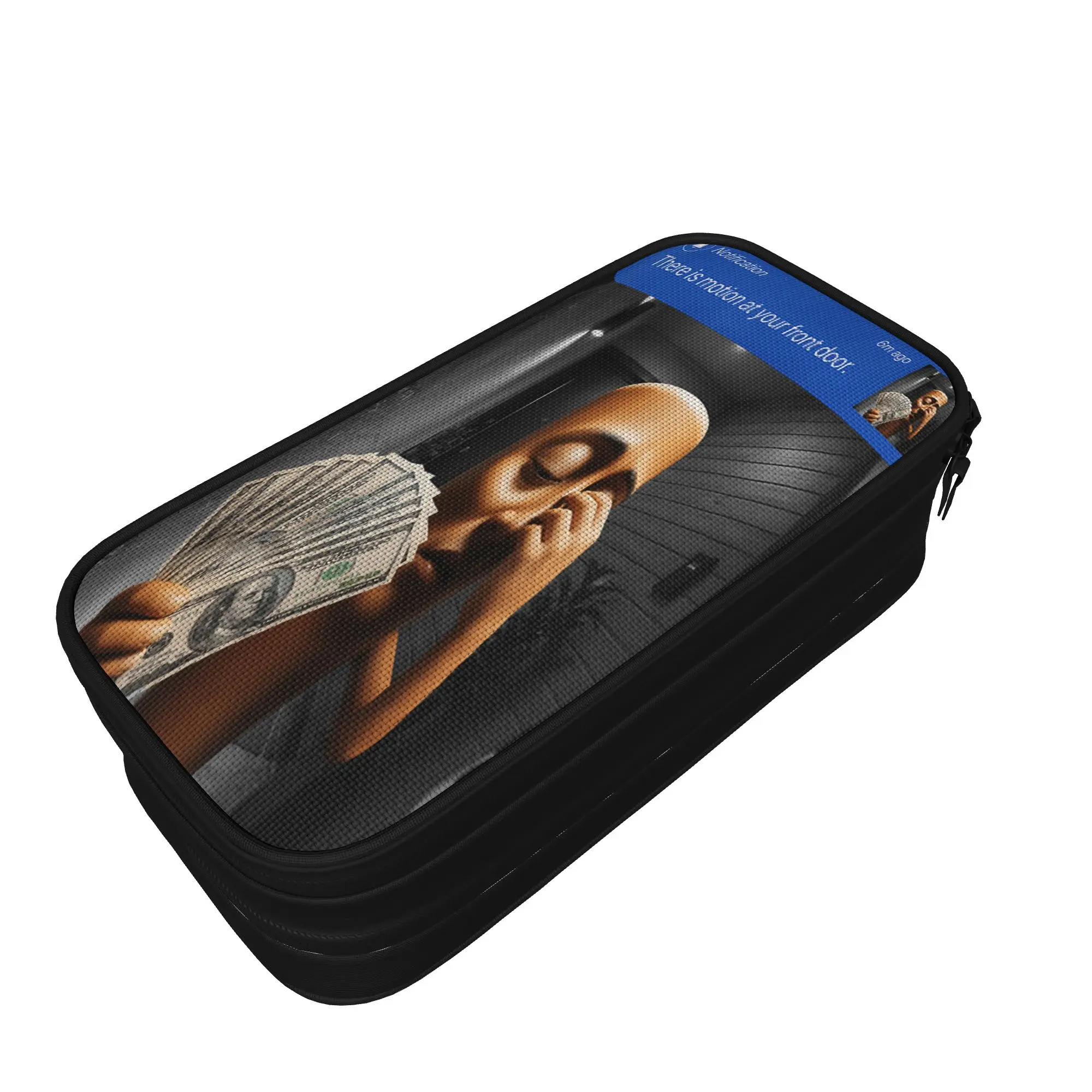 There is Motion at Your Front Tung Tung Tung Sahur Money Pencil Case  Girls Boys Lovely Pencil Bag Printed School Pencil Cases