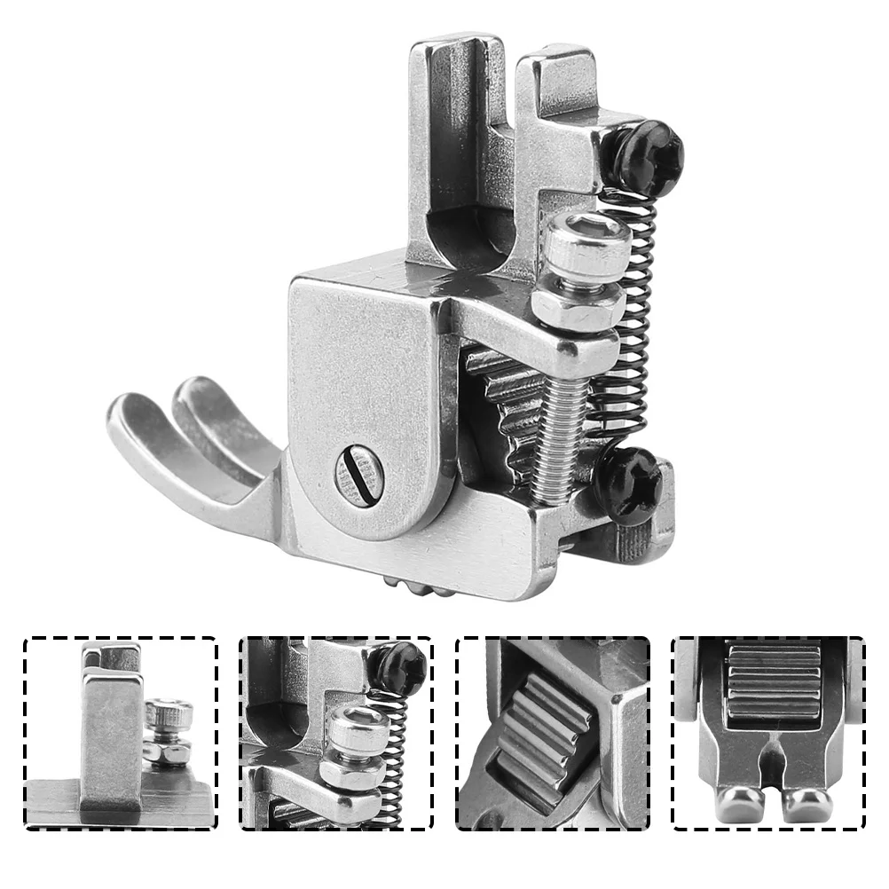 

Flat-Seaming Machine Roller Presser Foot Heavy-Duty Iron Sewing Accessory Suitable for Thick Material Jackets