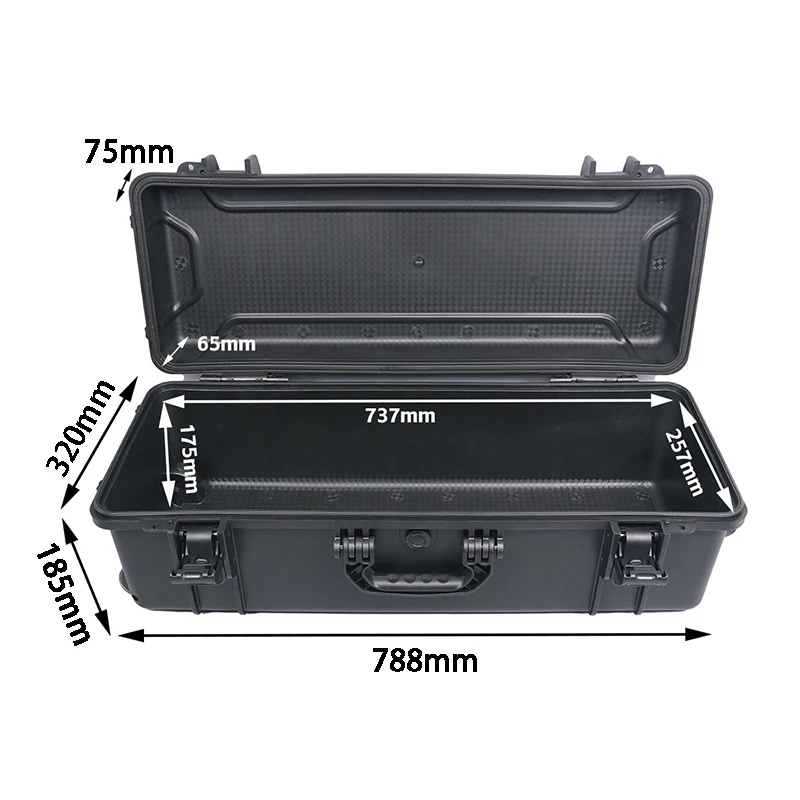 Roof Strip Tool Box Large Capacity Tool Storage Boxes Safety Equipment Protective Box Waterproof Instrument Organizer Boxes