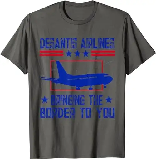 DeSantis Airlines Meme Political Funny Ron T Shirt SweaT 35624