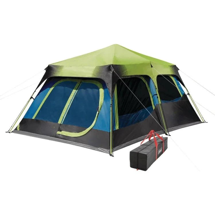 Camping Tent with Instant Setup, 4/6/8/10 Person Weatherproof Tent with WeatherTec Technology, Double-Thick Fabric, and Included