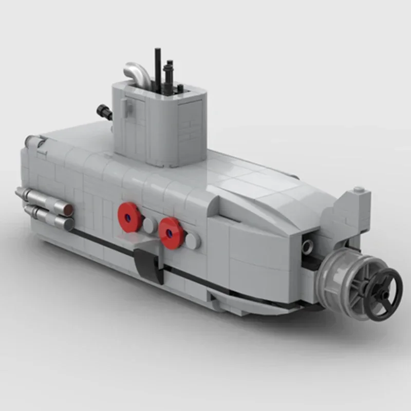 Moc cegły budowlane broń wojskowy Model łodzi podwodnej głębinowej technologia klocki modułowe prezenty zabawki dla dzieci zestawy do majsterkowania montaż