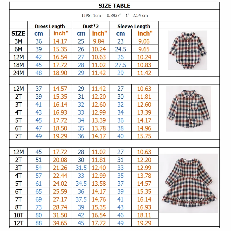 Brother Sister Girls Kids Dress Matching Clothes 2024 New Lattice Long Sleeve Boys T-shirt Shirt Children Clothing Baby Romper