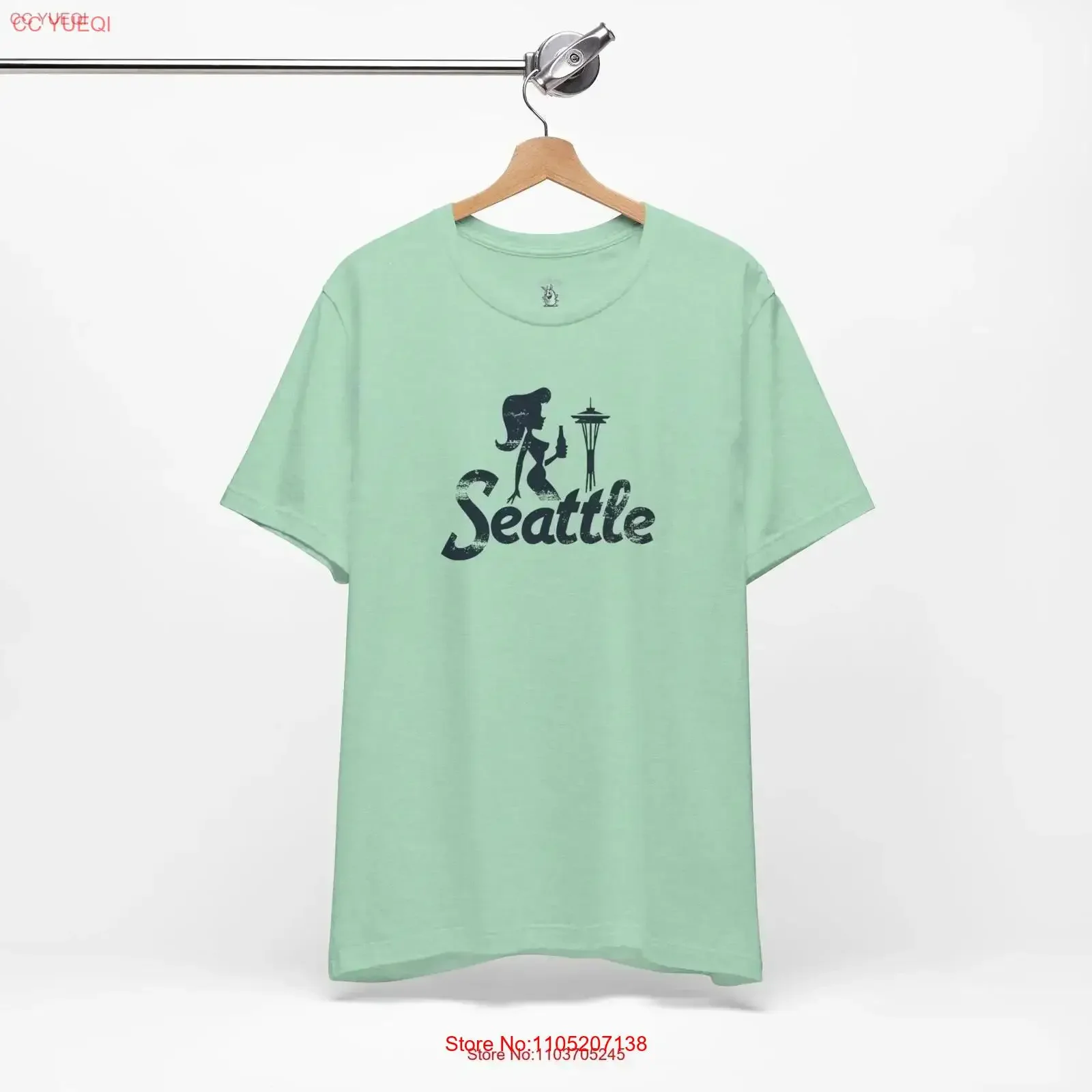 

Винтажная футболка Сиэтл для фанатов, популярная ретро Вашингтонская северо-западная одежда, лето, весна, осень, стильная винтажная стираная одежда