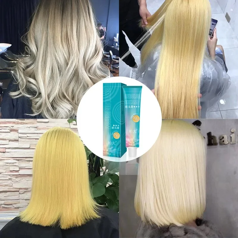 Professional Lightweight Hair Fade Cream for Salon 1pc Healthy Portable Professional Bleaching Agent Color Brighten Cream