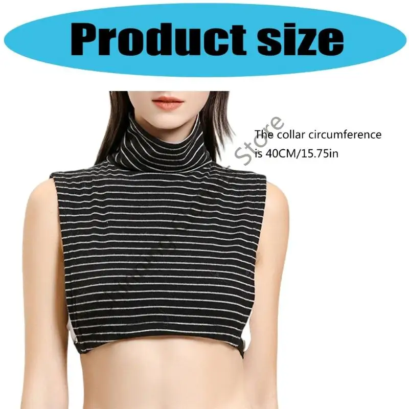 M68a تنفس مخطط فو فو المرتفع الرقبة قابلة للفصل الديكور متعدد الاستخدامات