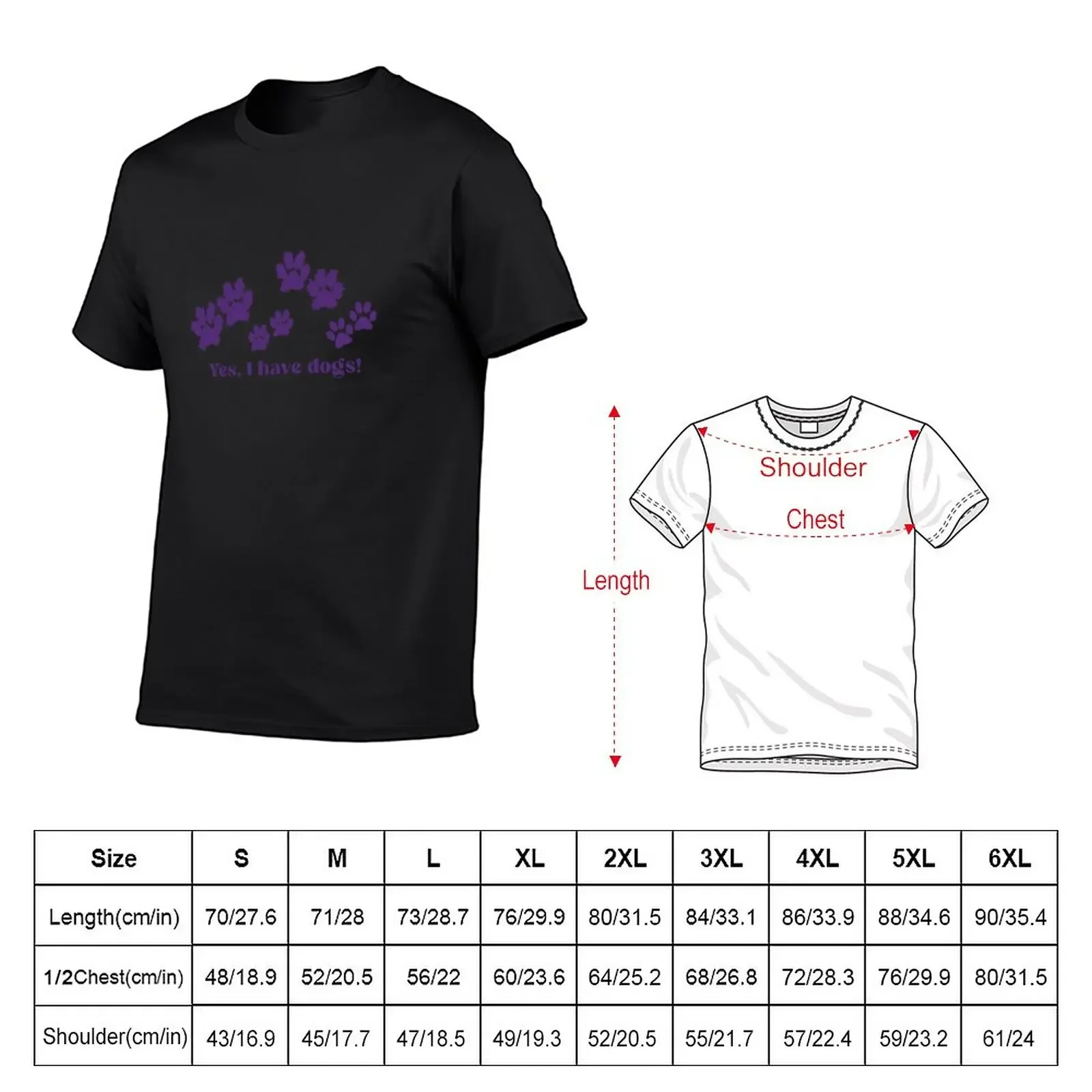 I HAVE DOGS - purple T-Shirt customizeds Short sleeve tee summer tops workout shirts for men