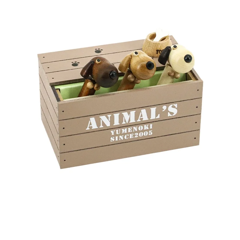 

Japan imported shaking cat and dog Otaru with the same music box Children's Day birthday gift souvenir for children