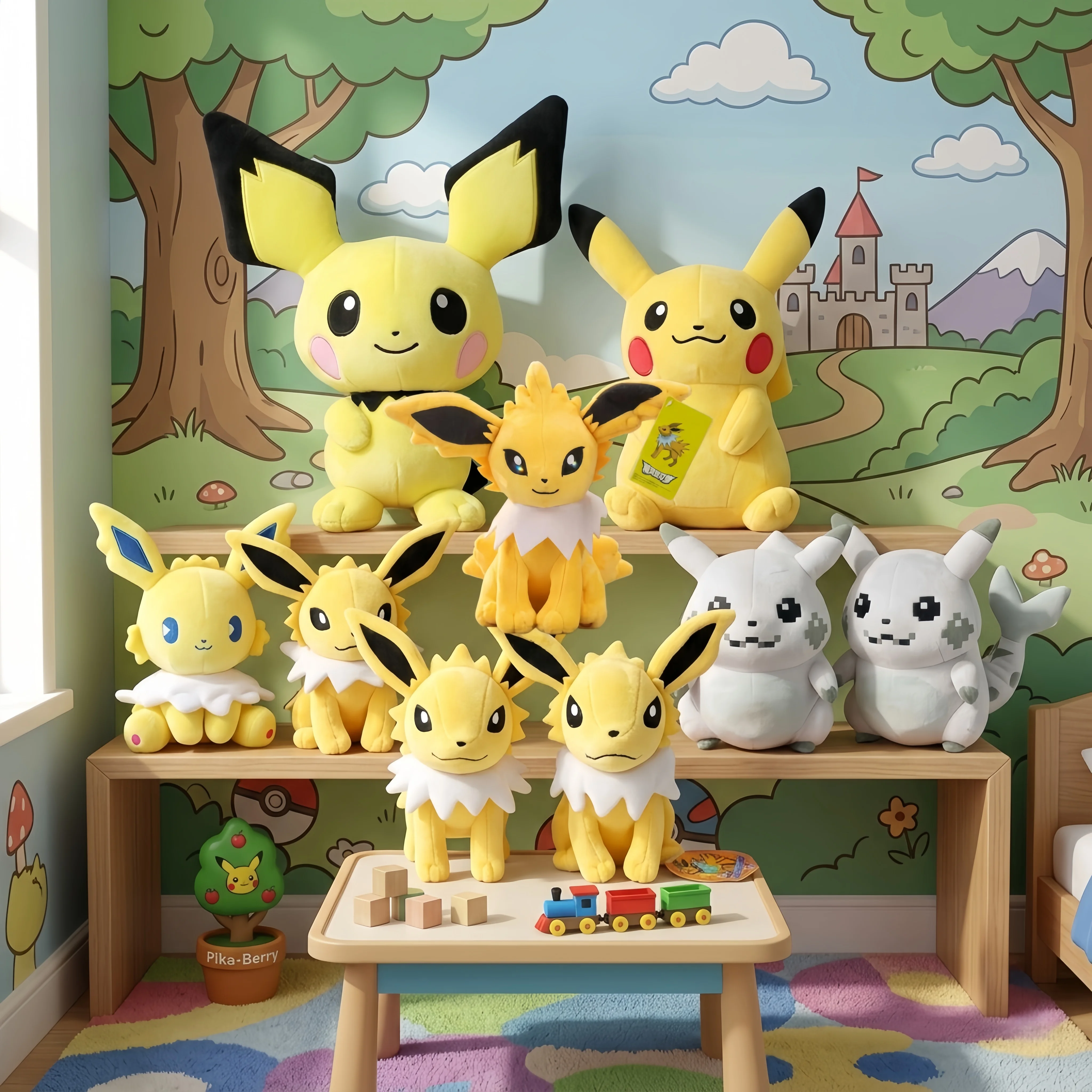 Peluches de la serie Jolteon, juguetes de Pokémon, muñecos de dibujos animados, decoración del hogar, juguetes de anime, colección de hobbies, regalos de cumpleaños para novio