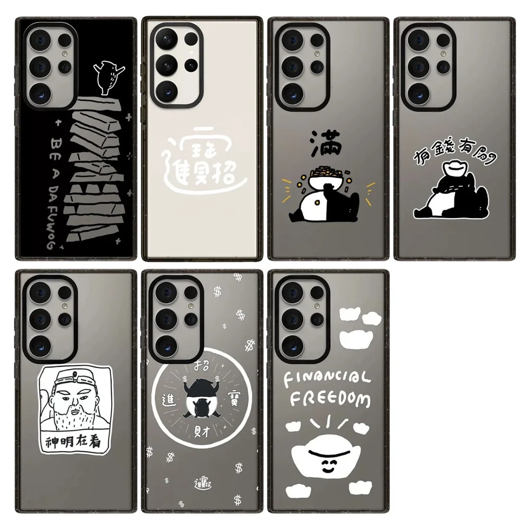 

Cartoon Shoe-shaped Gold Acrylic Border Magnetic Phone Cover for Samsung Galaxy S23 S24 S25 Ultra S25+ Plus Case