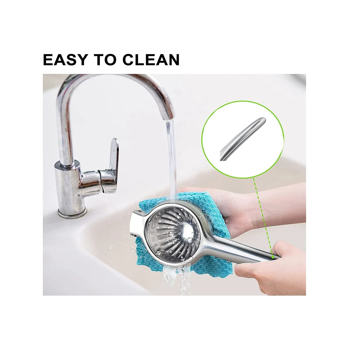 ステンレス鋼の追加の手動レモンスクイーザー,頑丈な金属ジューサー,絞り器