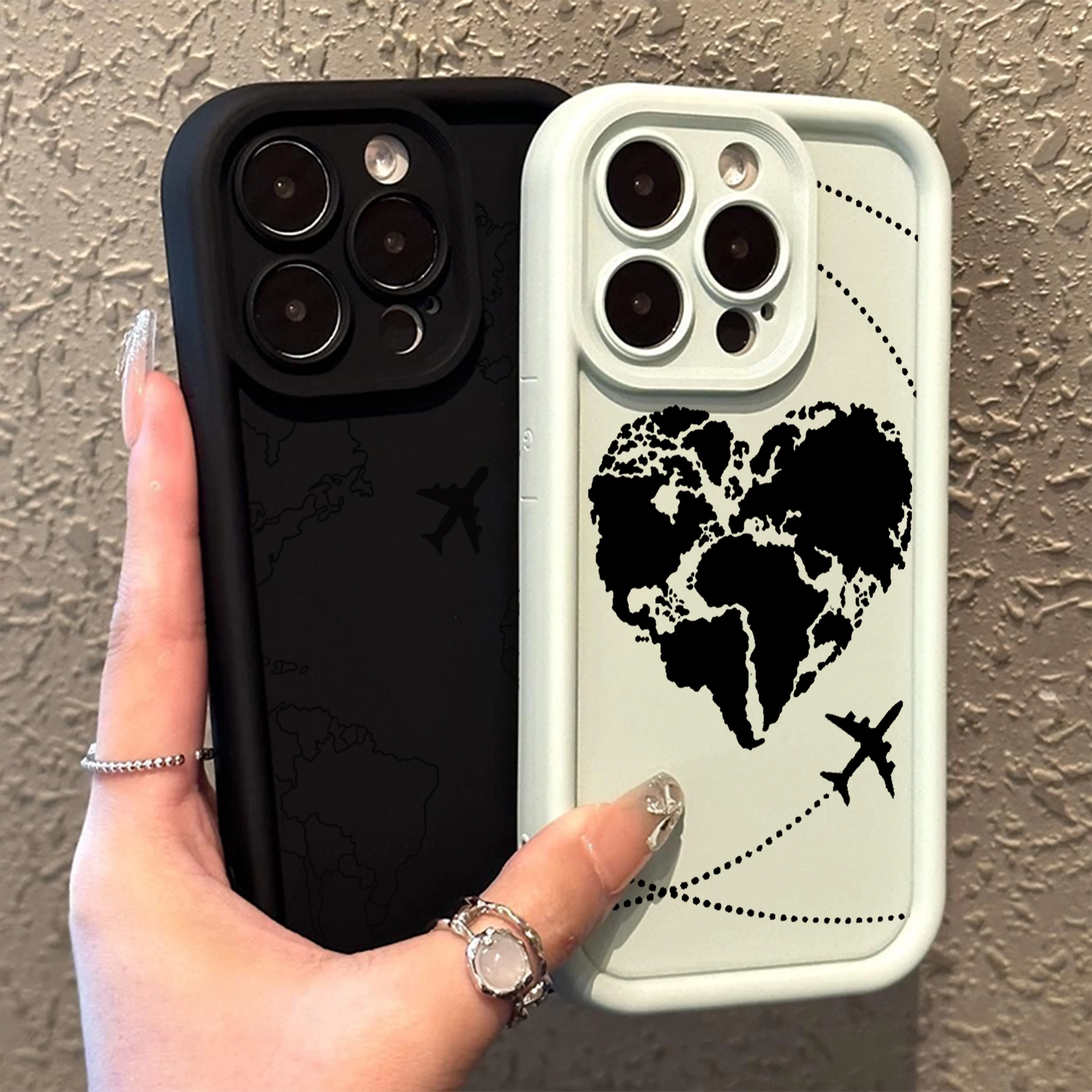 

Travel inspired airplane route Phone Case for Samsung S24 S23 S22 S21 S20 Note 20 FE Plus Ultra 5G Soft Silicone TPU Cover