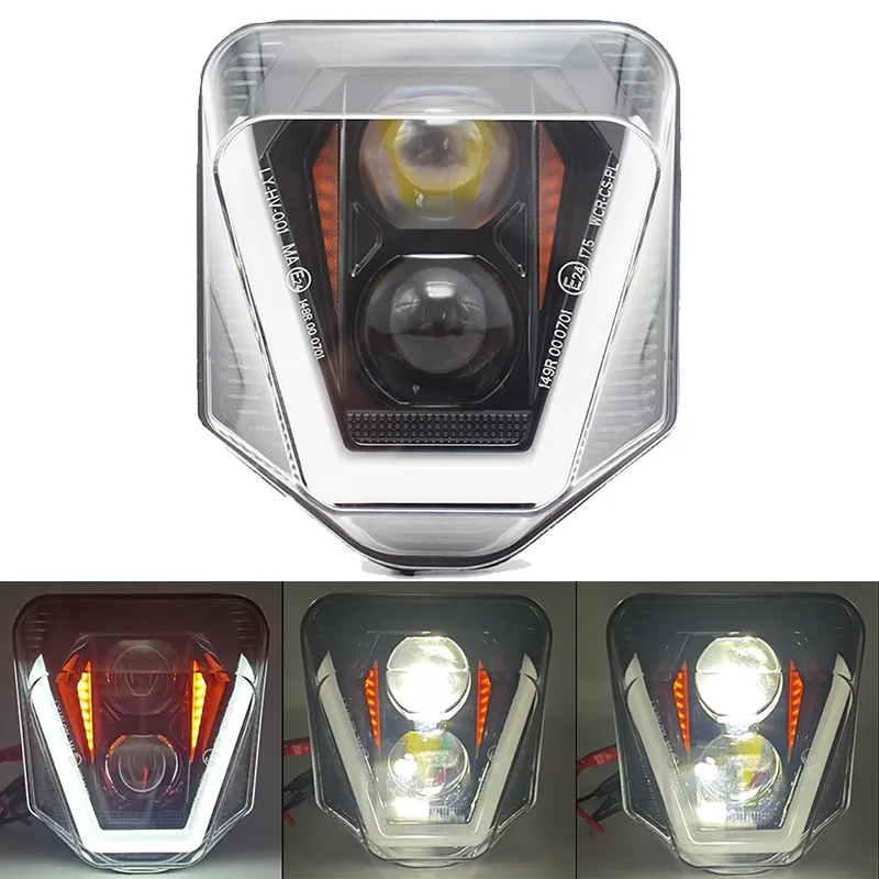 Zespół reflektor motocyklowy LED o wysokiej martwa wiązka reflektor do Husqvarna 701 Enduro SuperMoto FE 250 350 450 501 TE 150i 250i