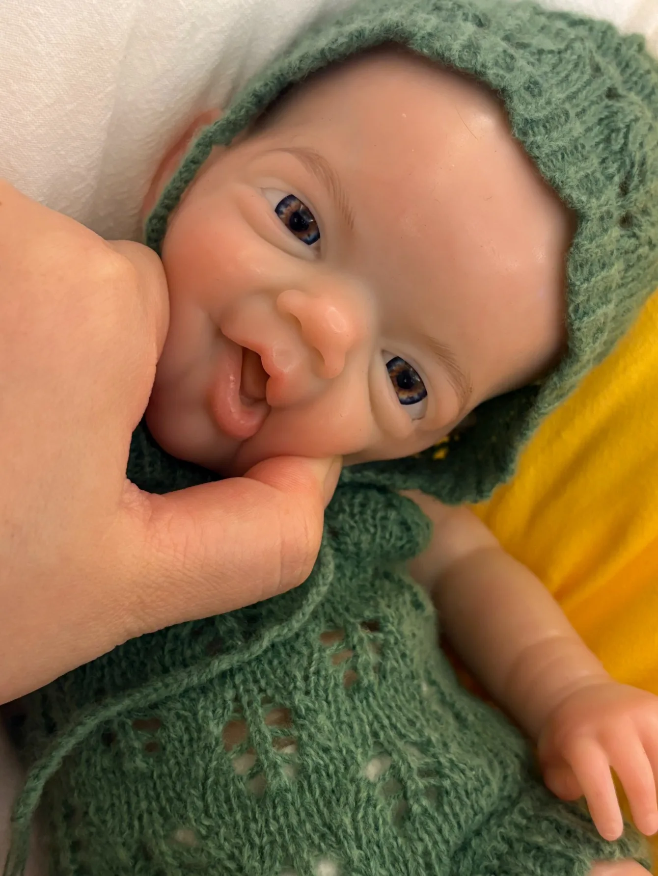 ตุ๊กตาเด็กทารกทำมือ Aizwa1 ขนาด 13 นิ้ว ทำจากซิลิโคน 3 มิติ ทาสีด้วยมือ สัมผัสนุ่มเหมือนจริง ทารกแรกเกิดเพศชาย