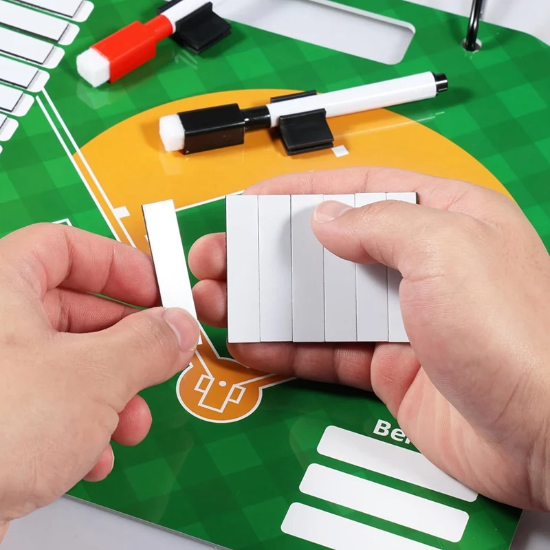 Magnetic Baseball Lineup Board, Dry Erasecoach Lineup Board, Reusable Softball Lineup Board For Baseball Coaching