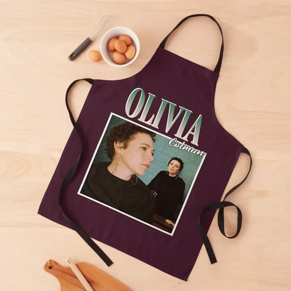 

Olivia Colman Apron women's work cooks clothes Trim Cloth restaurant accessories Apron