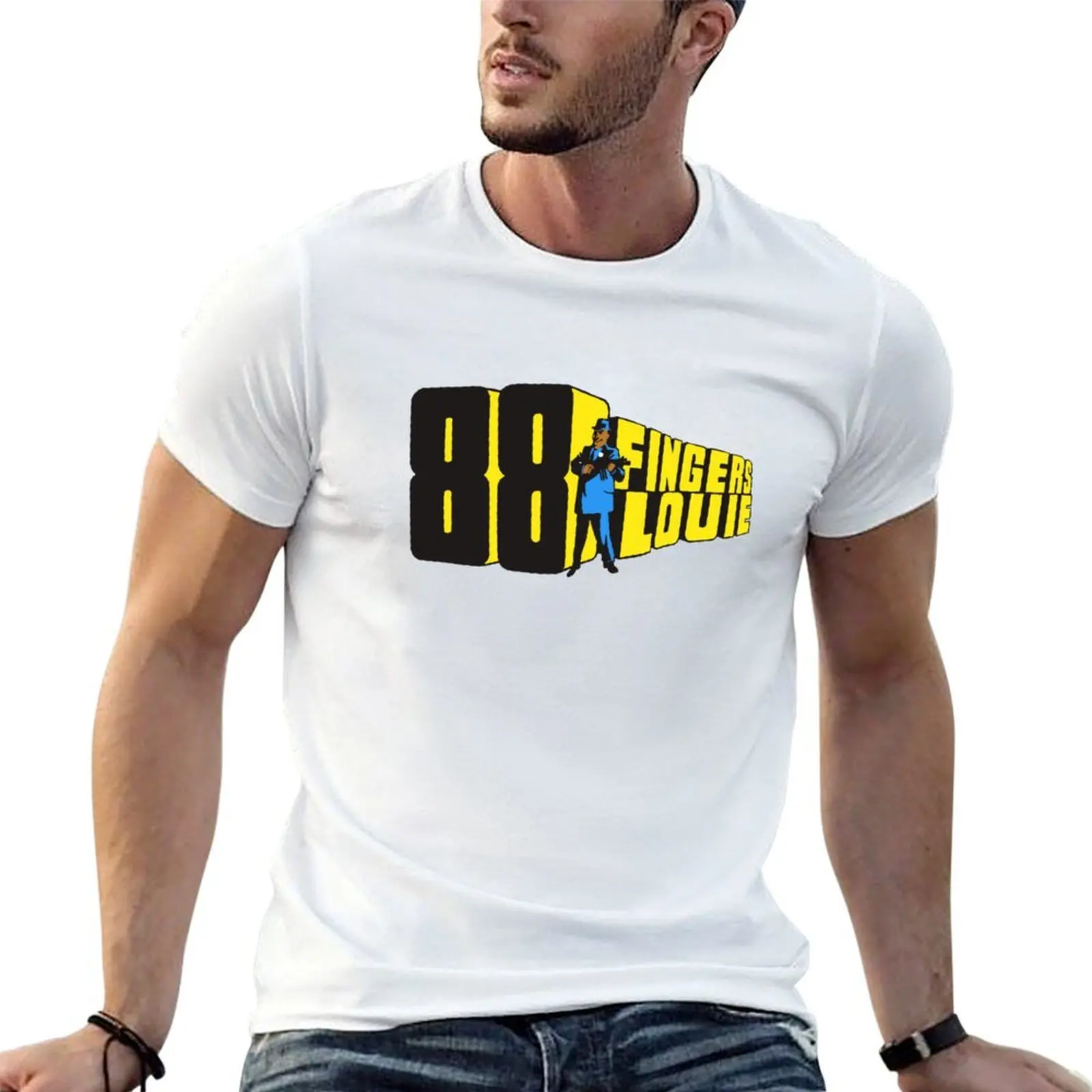 

Футболка с логотипом Луи на 88 пальцев, мужские футболки для мужчин, повседневные футболки для мужчин, забавная мужская футболка с рисунком, футболка с графикой