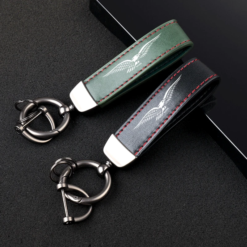 Motorcycle Accessories Carbon fiber motorcycler Key Pendant Split Rings Keychain for Moto Guzzi BREVA 750 V7 Breva 850 1100 1200