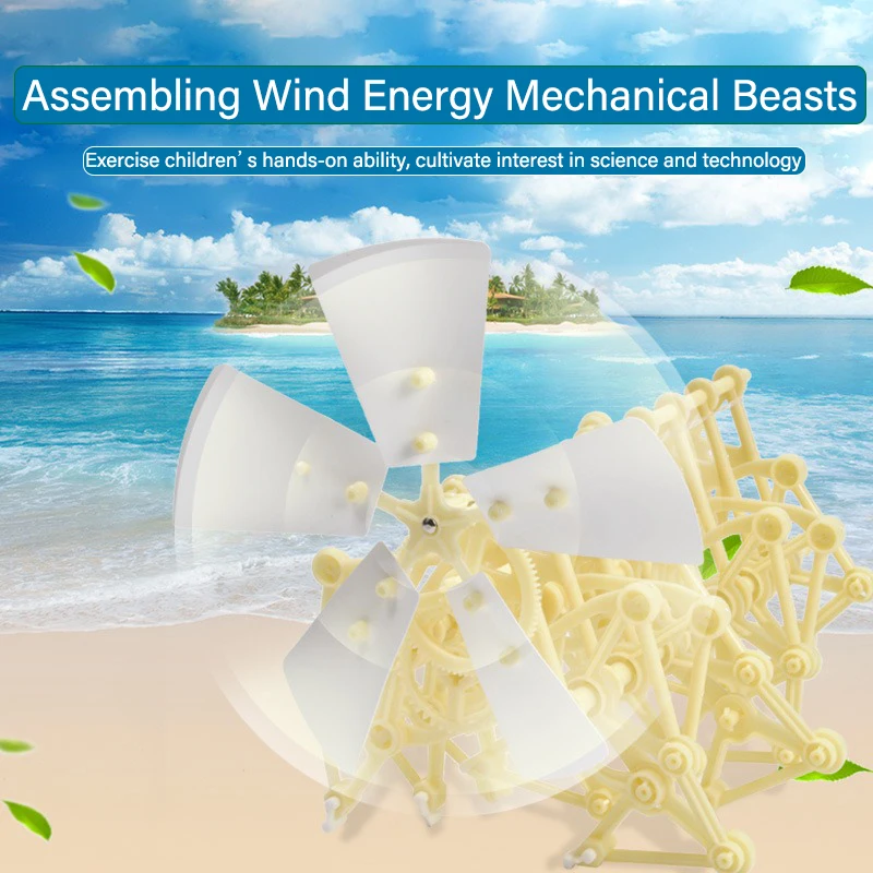 DIY Handcrafted Robot Kit Innovative Wind-Powered Mechanical Puzzles for Educational Gifts Stimulating Curiosity Across All Ages