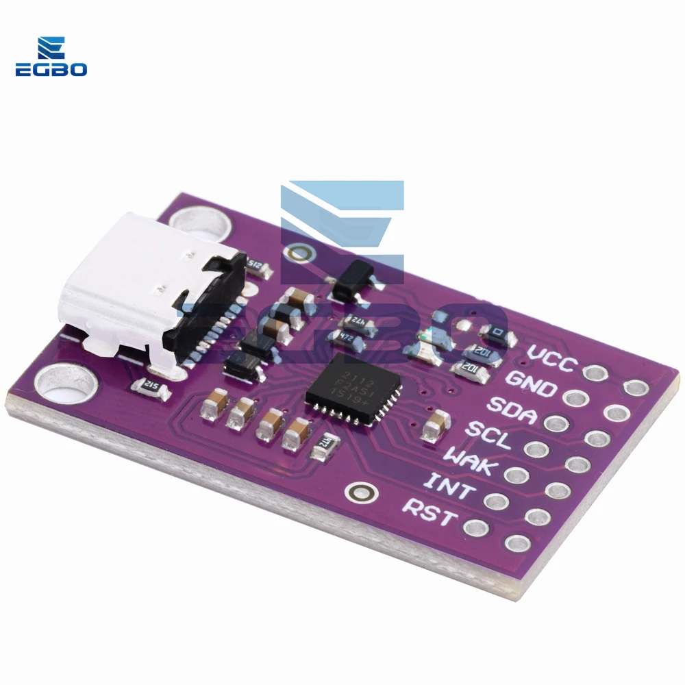 EGBO CP2112 Debug Board USB to SMBus I2C Communication 2.0 Micro USB Evaluation Kit for CCS811 Sensor Module for arduino