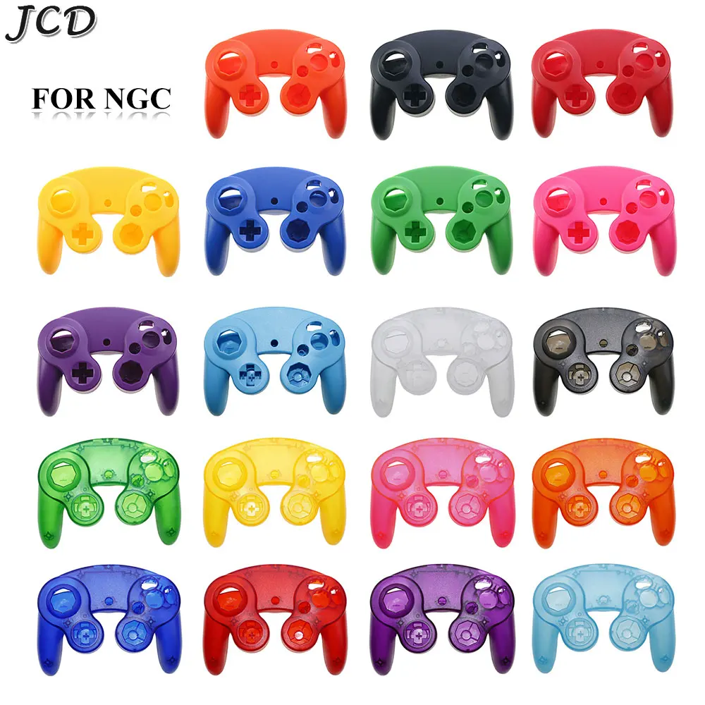 JCD For Gamecube NGC Controller Housing Shell Replacement Parts Top and Bottom Protective Cover Handle Case