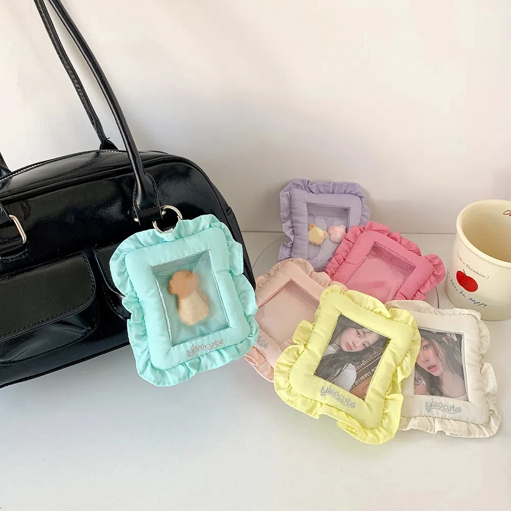 ぶら下げ韓国フォトカードホルダーキーホルダー韓国スタイルアイドルカードディスプレイプロテクター装飾画像写真フォトカードフレーム