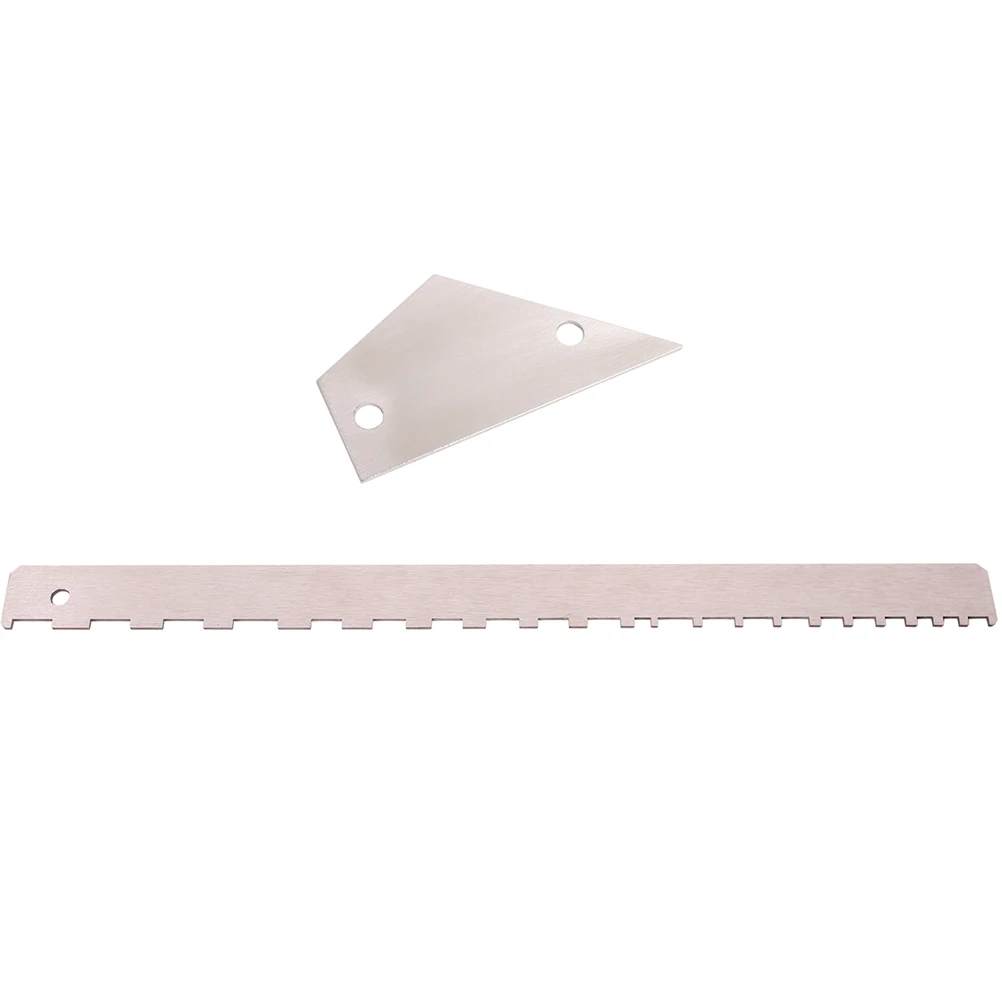 

2 Pcs Guitar Neck Ruler Notched Straight Leveling Fret Luthier Tool Rocker Bass