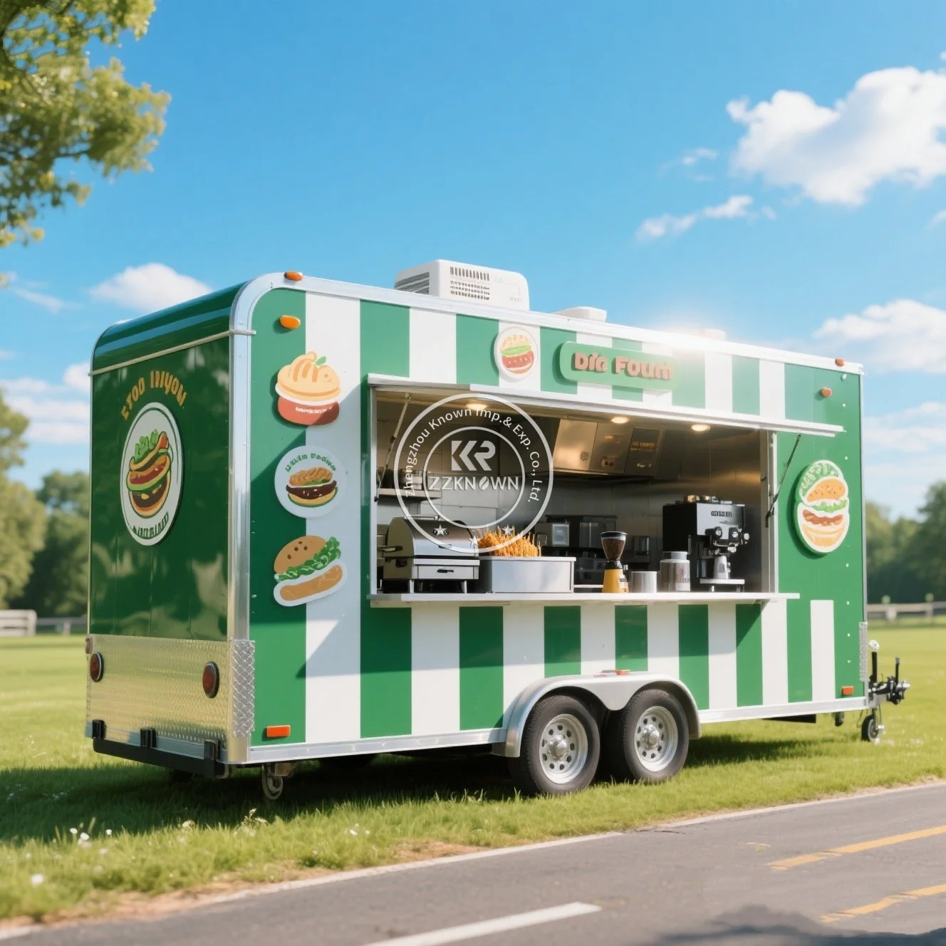 

American Standard Mobile Kitchen Car Pizza Food Truck Trailer Catering Truck Street Hot Dog Food Trailer With Fully Equipped