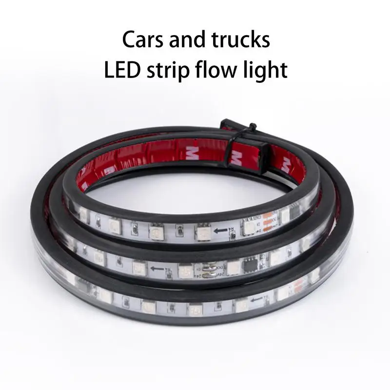 Strip Atmosphere Lamp Flexible Atmosphere Lamp 12V/24V No Drilling LED Strip Light For Car Hood For Truck Truck Bed Awning