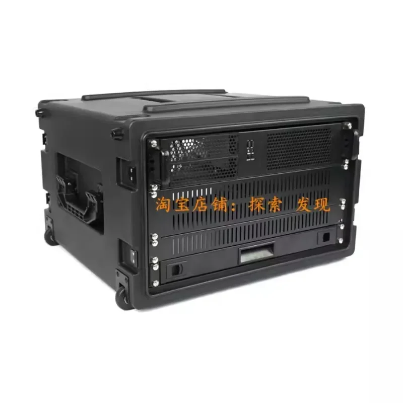 XJTS-6U plastic aviation box pull rod equipment integrated box performance amplifier.1PCS