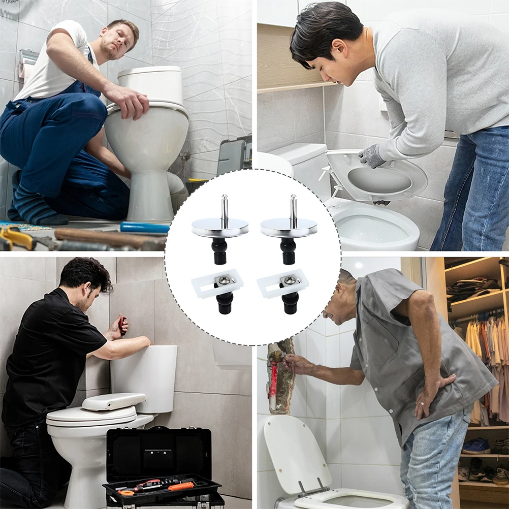 

Toilet Cover Screw Bolts Seat Replacement Portable Seats Screws Plastic Universal Parts Hinges