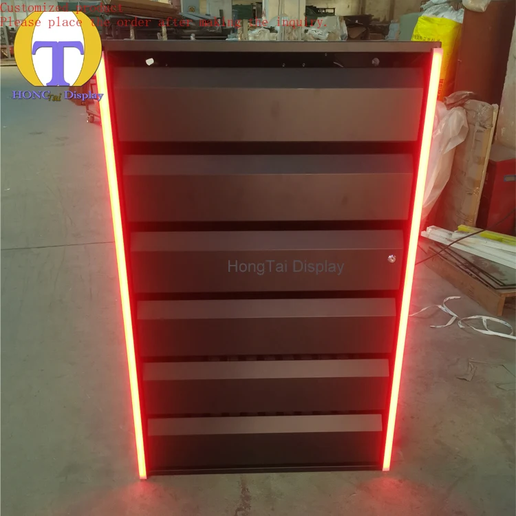 

Custom.High-Grade Supermarket Equipment Smoke Shop Adjustable Display Rack Cigarette Display Case