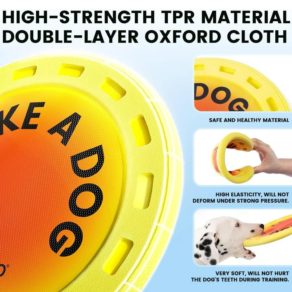 لعبة طائرة متينة على شكل قرص ط - مراجعة Flying Disc Dog Training Toy وسعره