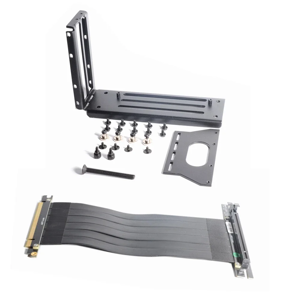 PCI- E 3.0 16X กราฟิกการ์ดแนวตั้ง Kickstand/ฐาน ATX กรณียืดหยุ่นสายเชื่อมต่อ Riser การ์ดขยายพอร์ตอะแดปเตอร์สําหรับ GPU