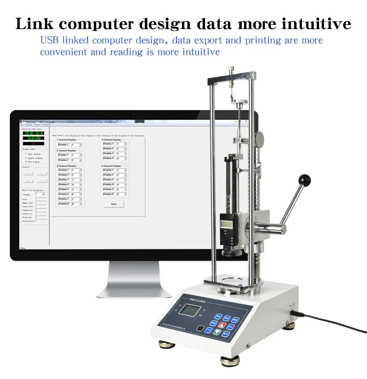 100n 200n 300n Digital Automatic Spring Tensile Compression Strength spring Testing Equipment With printing function