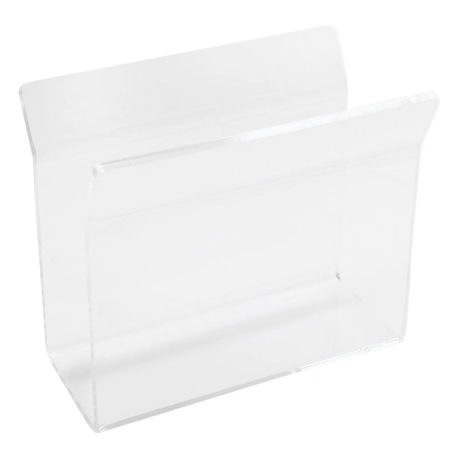 1Pcs Acrylic Vertical Napkin Holder Creative Curved Design for Kitchen Dining Table Party Bar Cafe Hotel Tissue Dispenser Rack