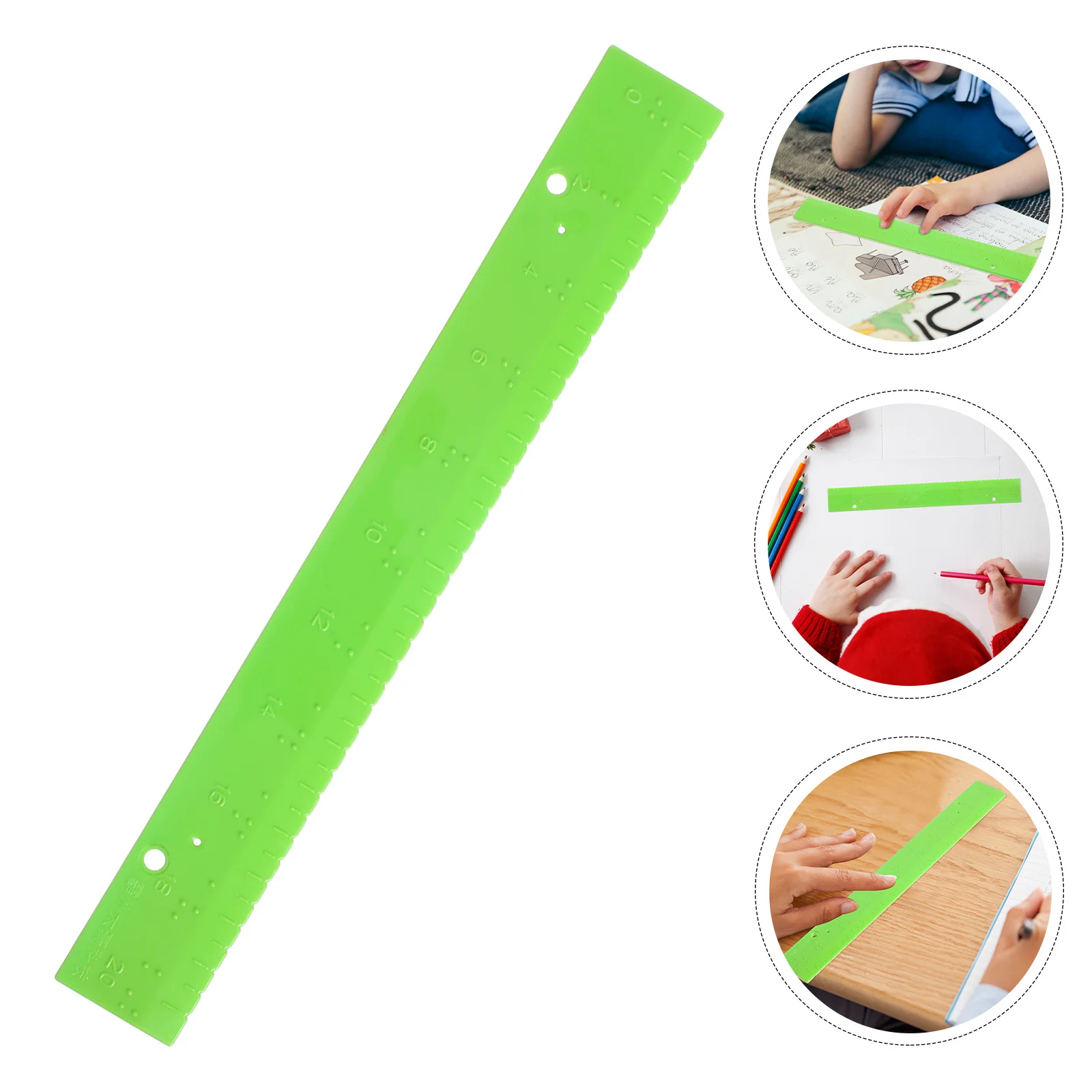 

Blind Person Measuring Ruler Tool Tactile Stationery for Learning Durable Measuring Tool for Blind People Ruler