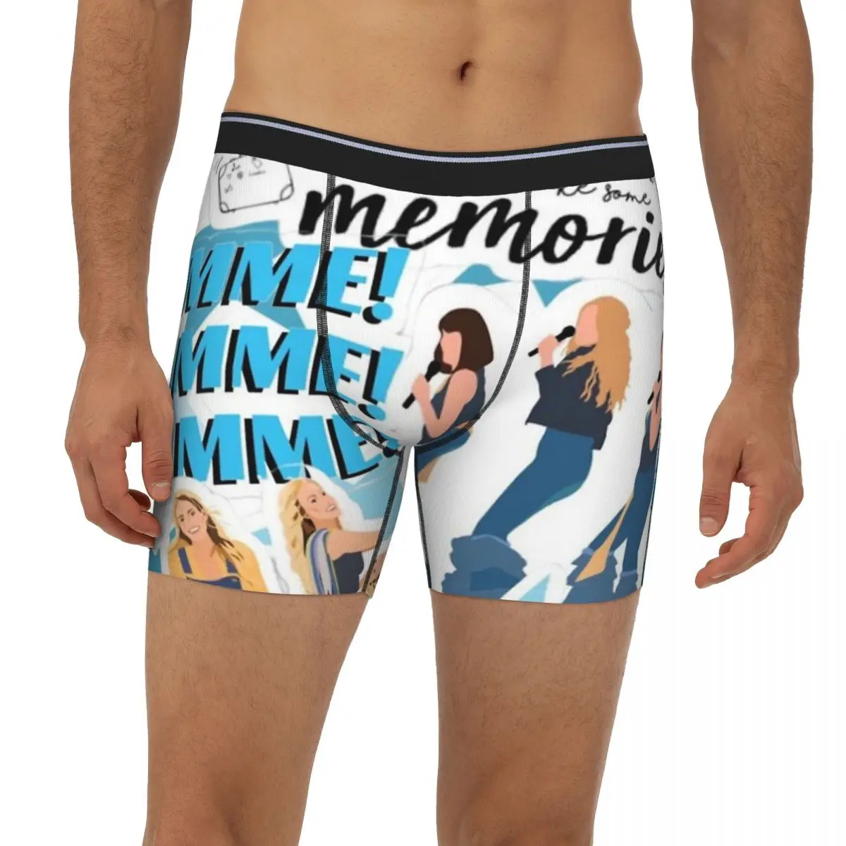 

Mamma Mia -disco Long Boxer Underpants Short Men's Panties Comfortable Underwear for Homme Man Boyfriend Gifts