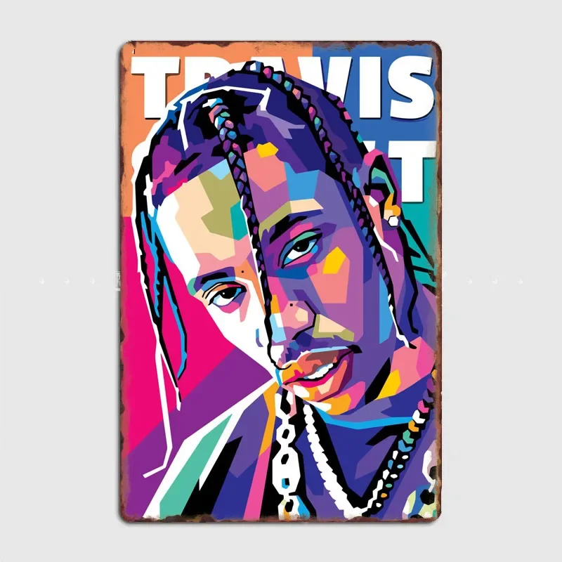Rap Singer Retro Poster Metal Sign Garage Room Wall Decor Bedchamber Decor Custom Tin Home Decor