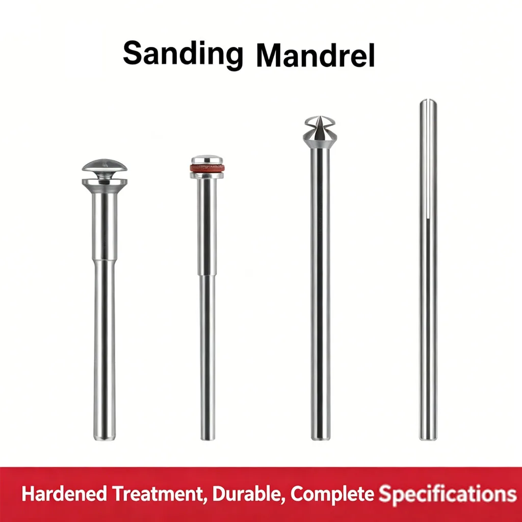 3mm Shank Sanding Mandrels Sandpaper Holder Sticks for Dremel Rotary Tools, 2.35mm Optional, for Wood Stone Jewelry Polishing