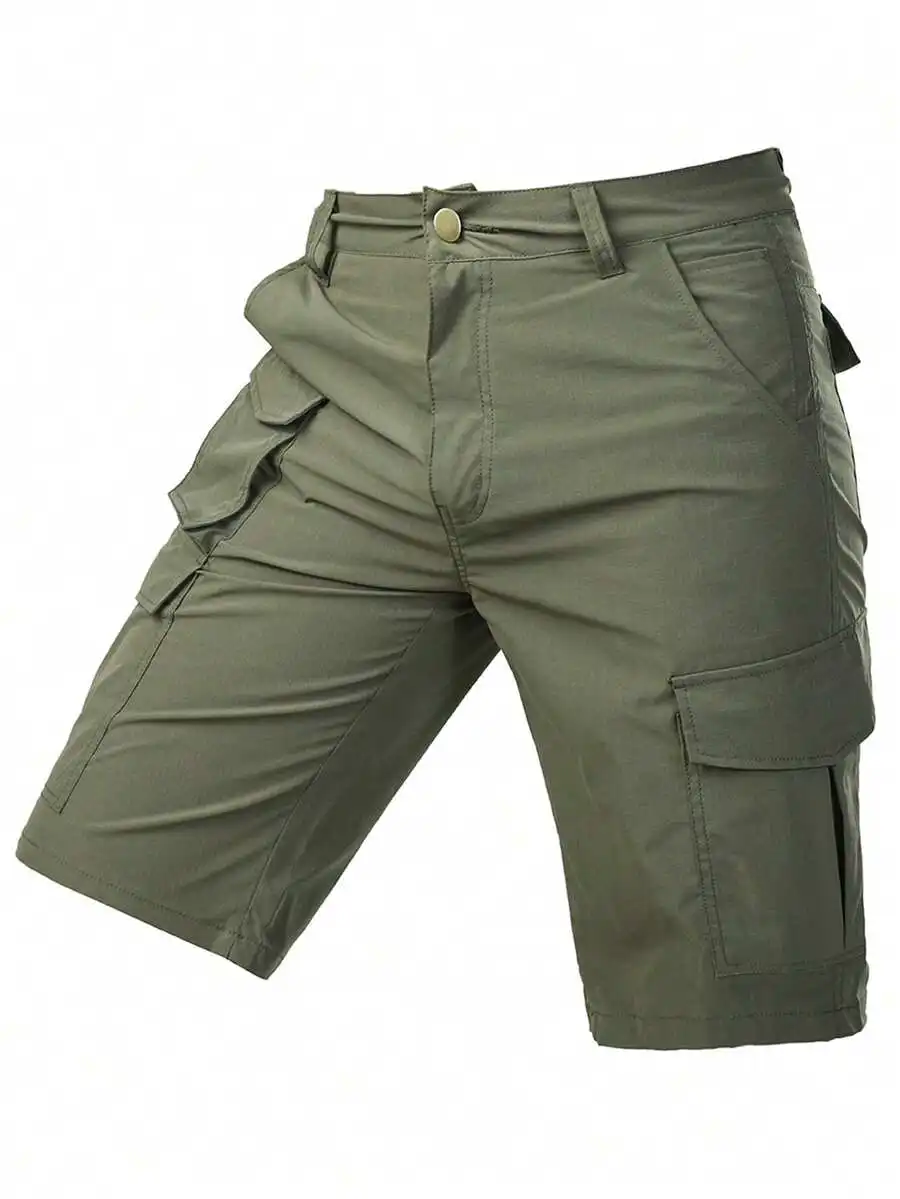 

Mens Casual Outdoor Cargo Shorts With Multiple Pockets Lightweight Durable Work Travel Fishing