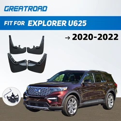 4x Mudflaps for Ford Explorer U625 2020-2022 2021 Anti-splash Upguards Mud Flaps Mudguards Fender Front Rear Wheels Accessories