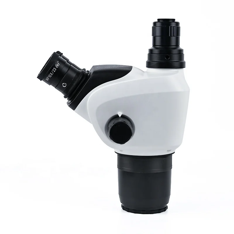 ZM-6847THE 0.68X-4.7X Trinocular Stereo Microscope Head Body With 10X/23mm Eyepieces and 1X C-mount Adapter